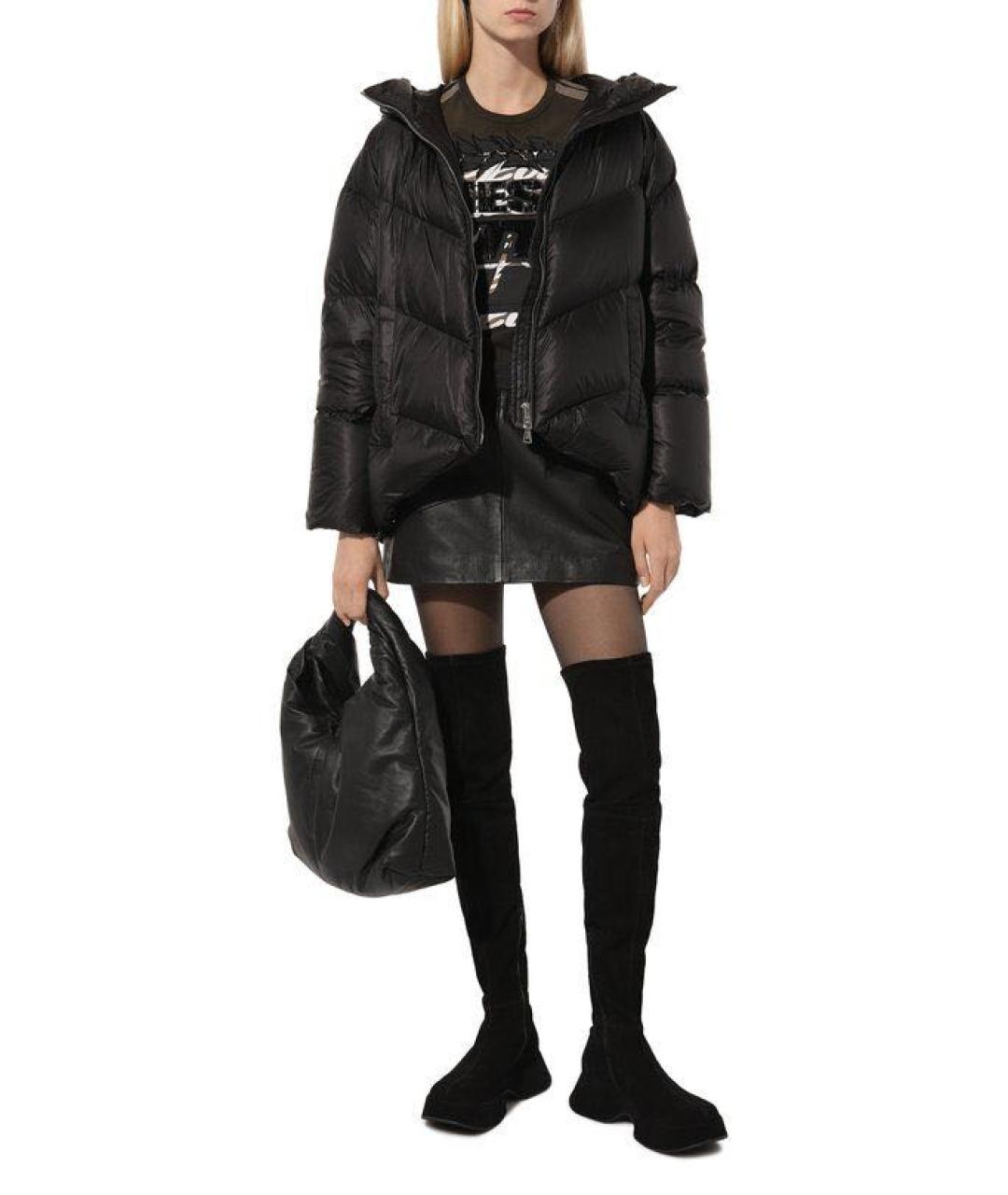 VIC MATIE Черные замшевые ботфорты, фото 6