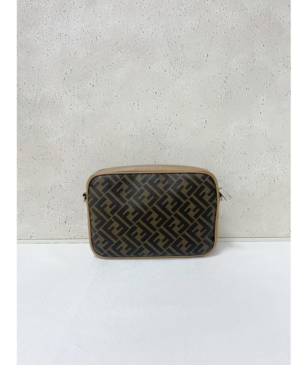 FENDI Коричневая сумка через плечо, фото 3