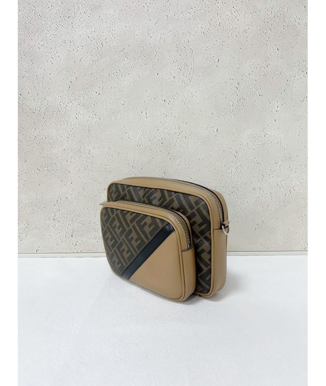 FENDI Коричневая сумка через плечо, фото 5