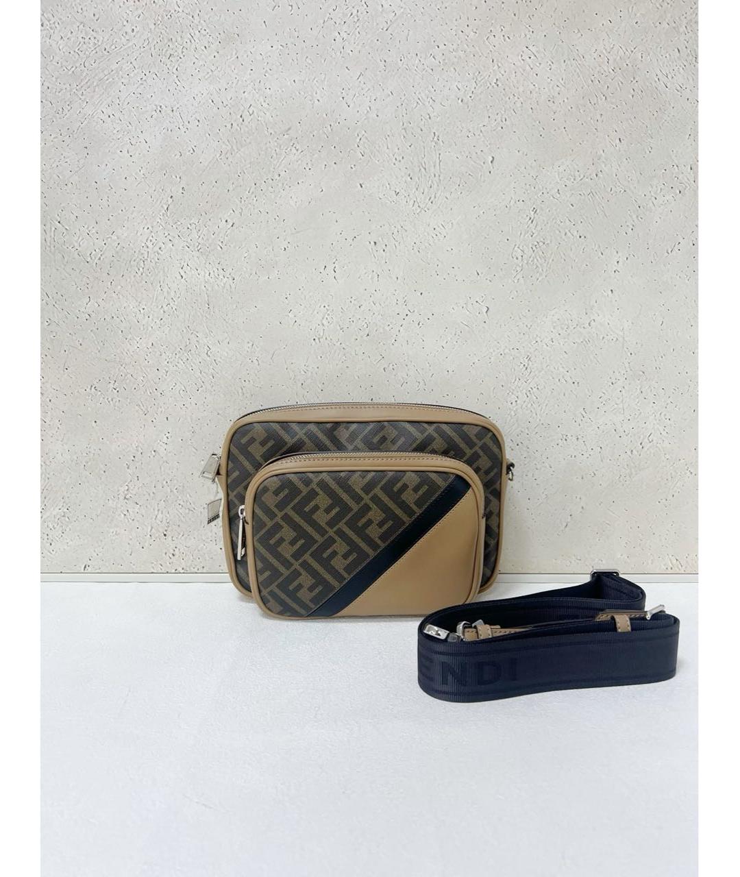 FENDI Коричневая сумка через плечо, фото 7