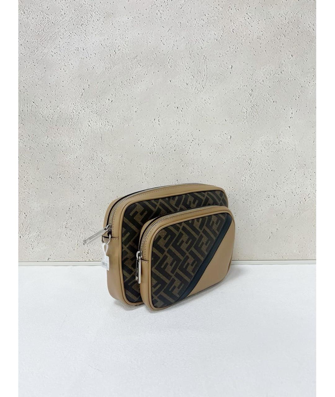 FENDI Коричневая сумка через плечо, фото 4