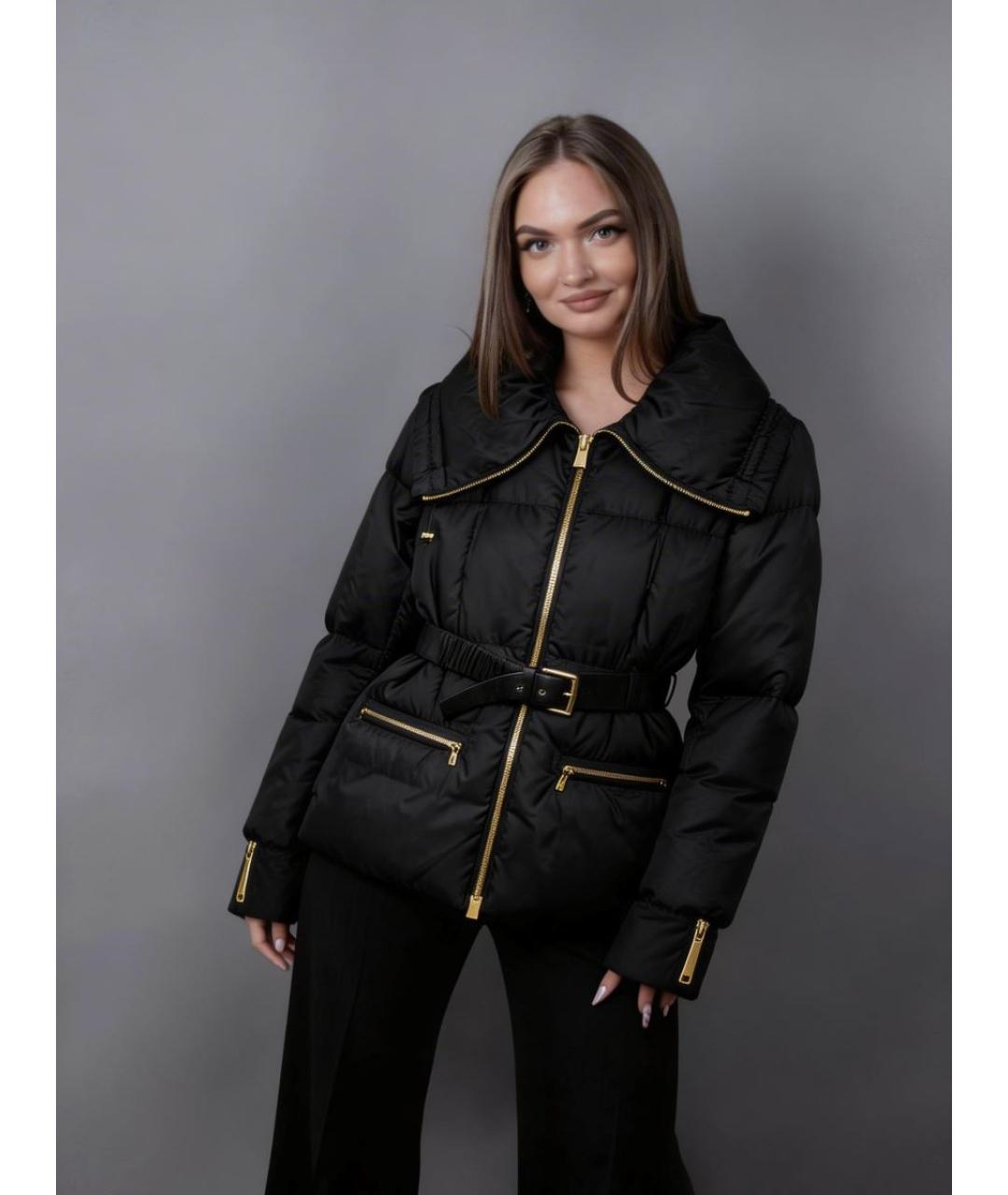 BLUMARINE Черная полиамидовая куртка, фото 7