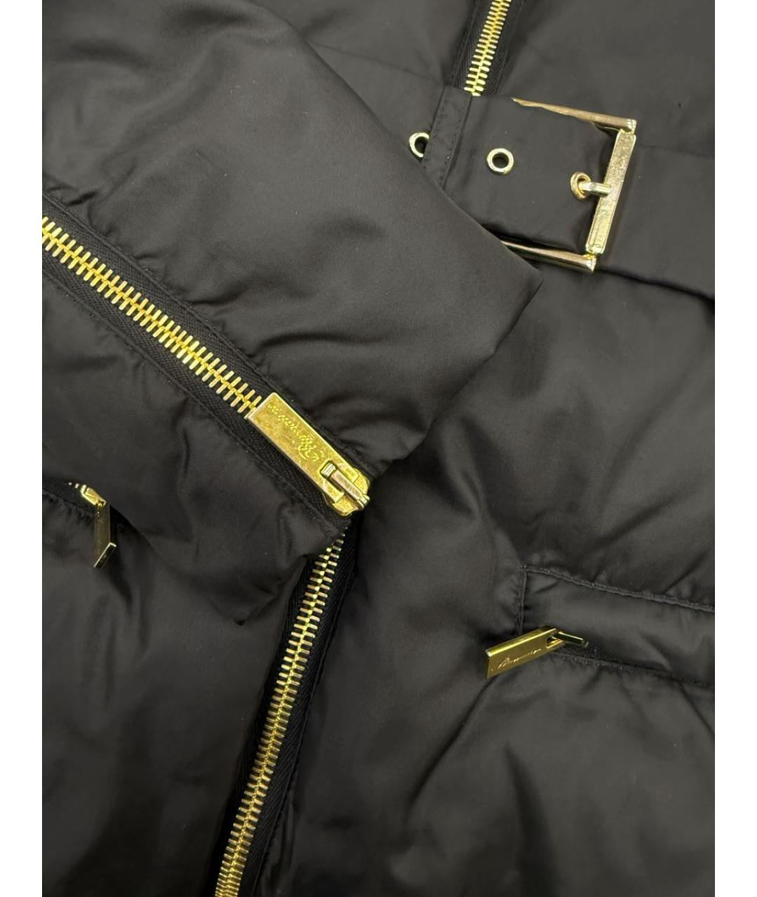 BLUMARINE Черная полиамидовая куртка, фото 3