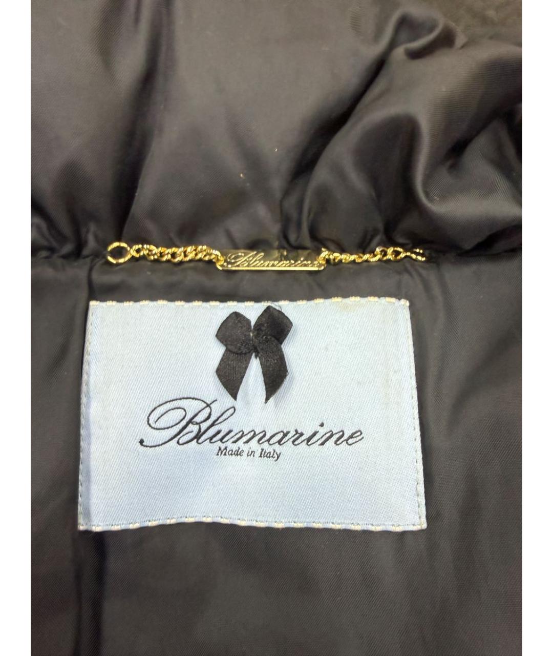 BLUMARINE Черная полиамидовая куртка, фото 4