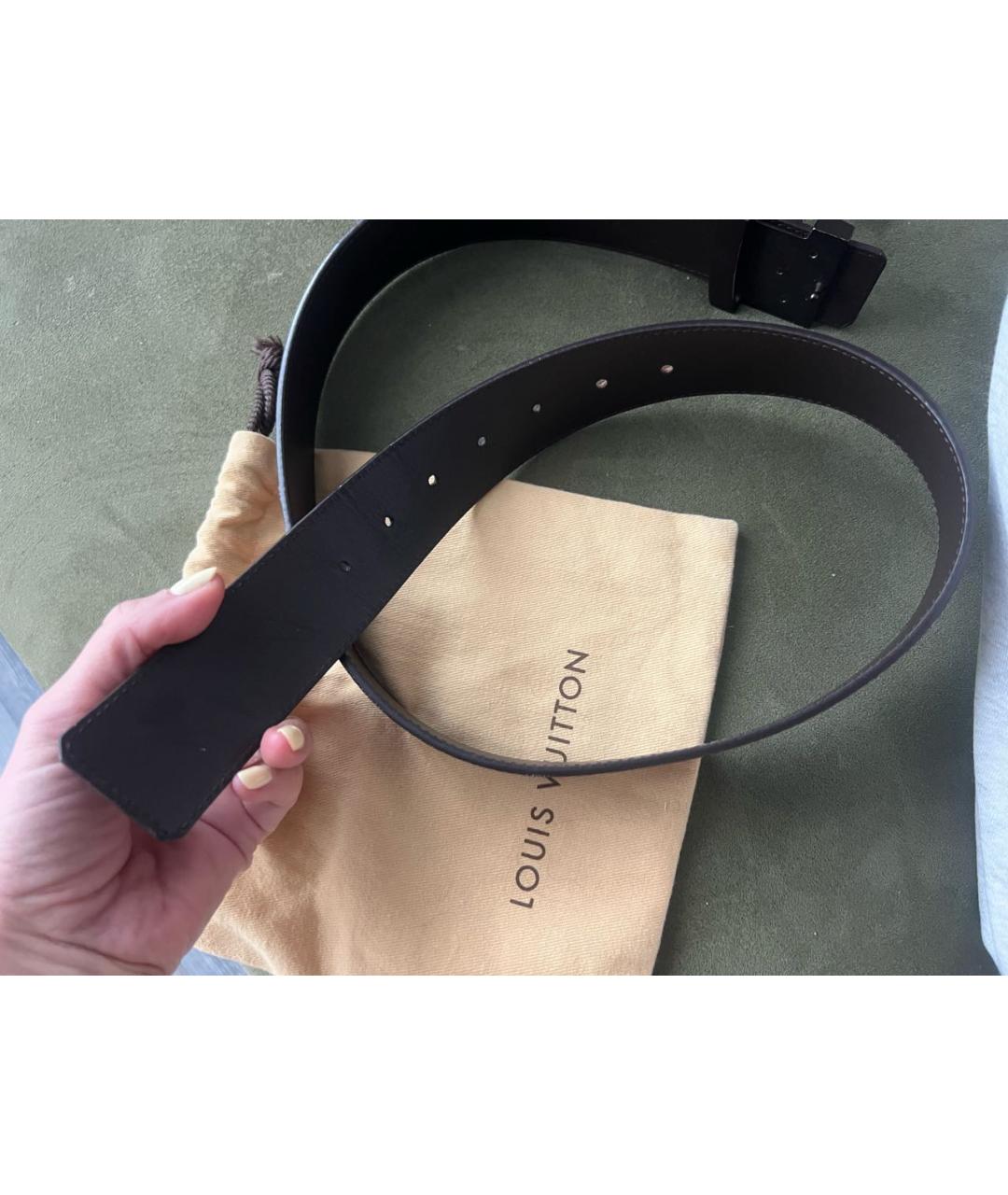 LOUIS VUITTON Коричневый ремень, фото 4