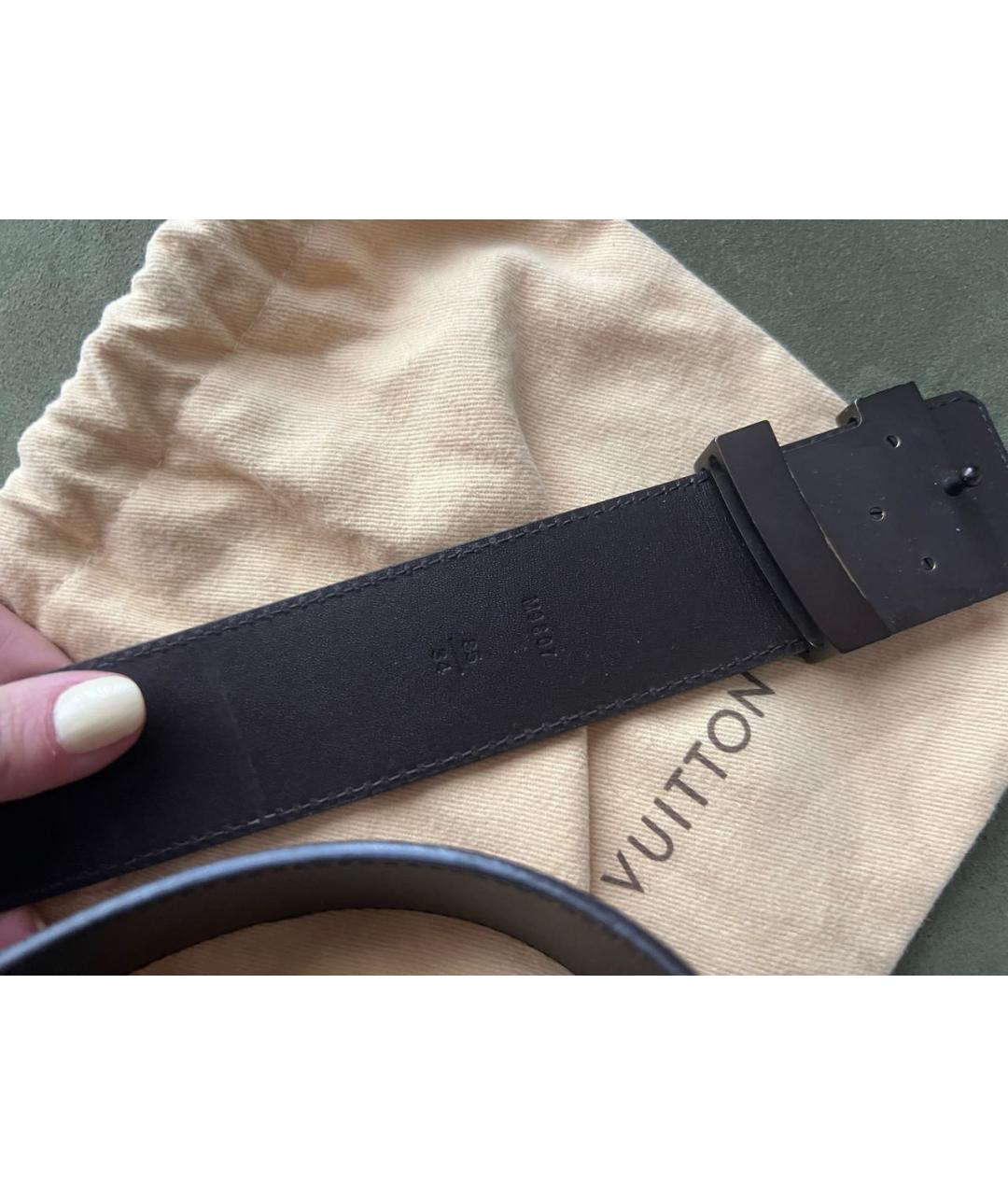 LOUIS VUITTON Коричневый ремень, фото 3