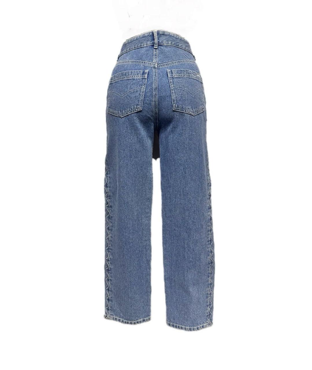 CHLOE Синие хлопковые прямые джинсы, фото 2