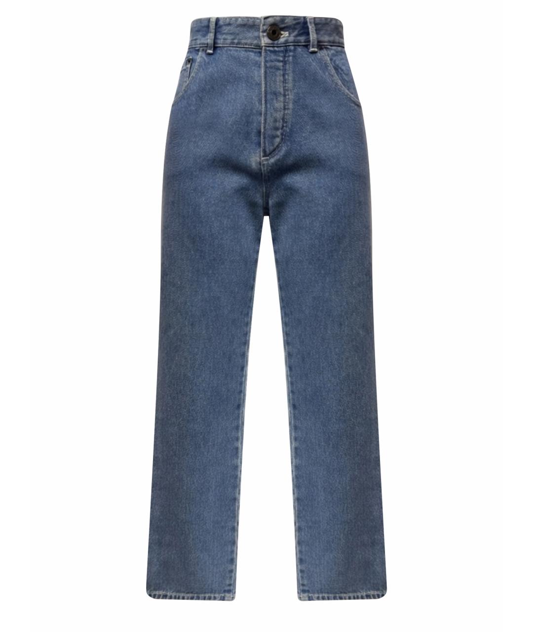 CHLOE Синие хлопковые прямые джинсы, фото 1