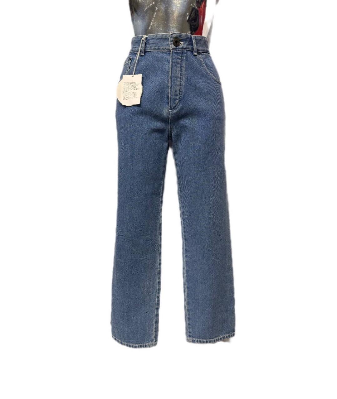 CHLOE Синие хлопковые прямые джинсы, фото 9