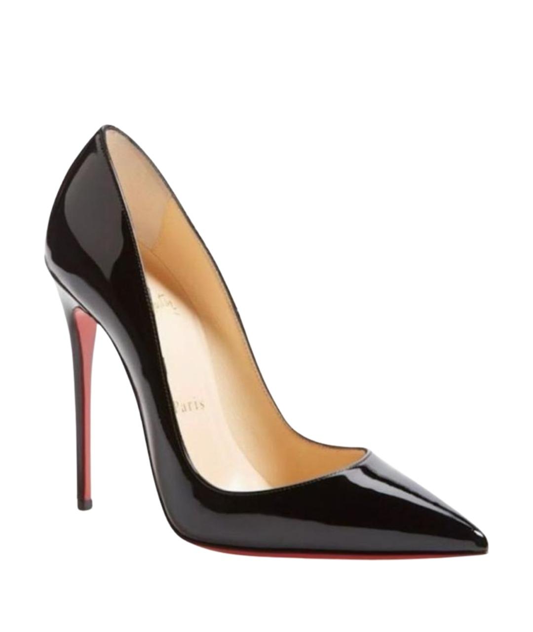 CHRISTIAN LOUBOUTIN Черные туфли из лакированной кожи, фото 1