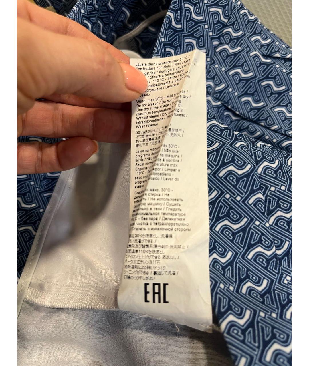 ICEBERG Синие полиэстеровые шорты, фото 6