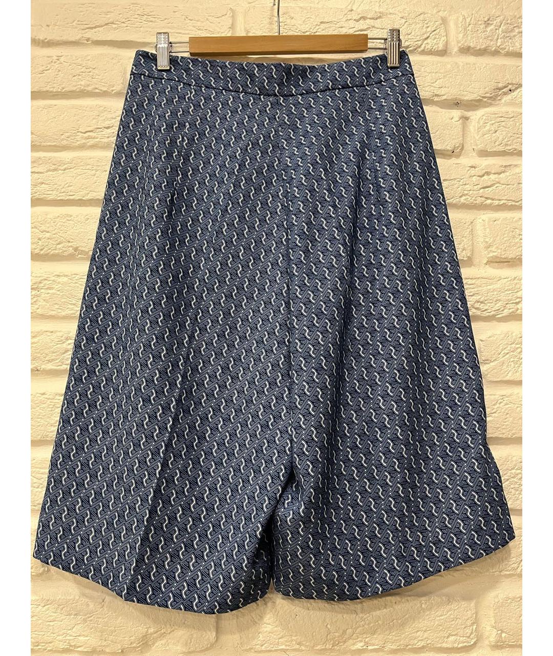 ICEBERG Синие полиэстеровые шорты, фото 2