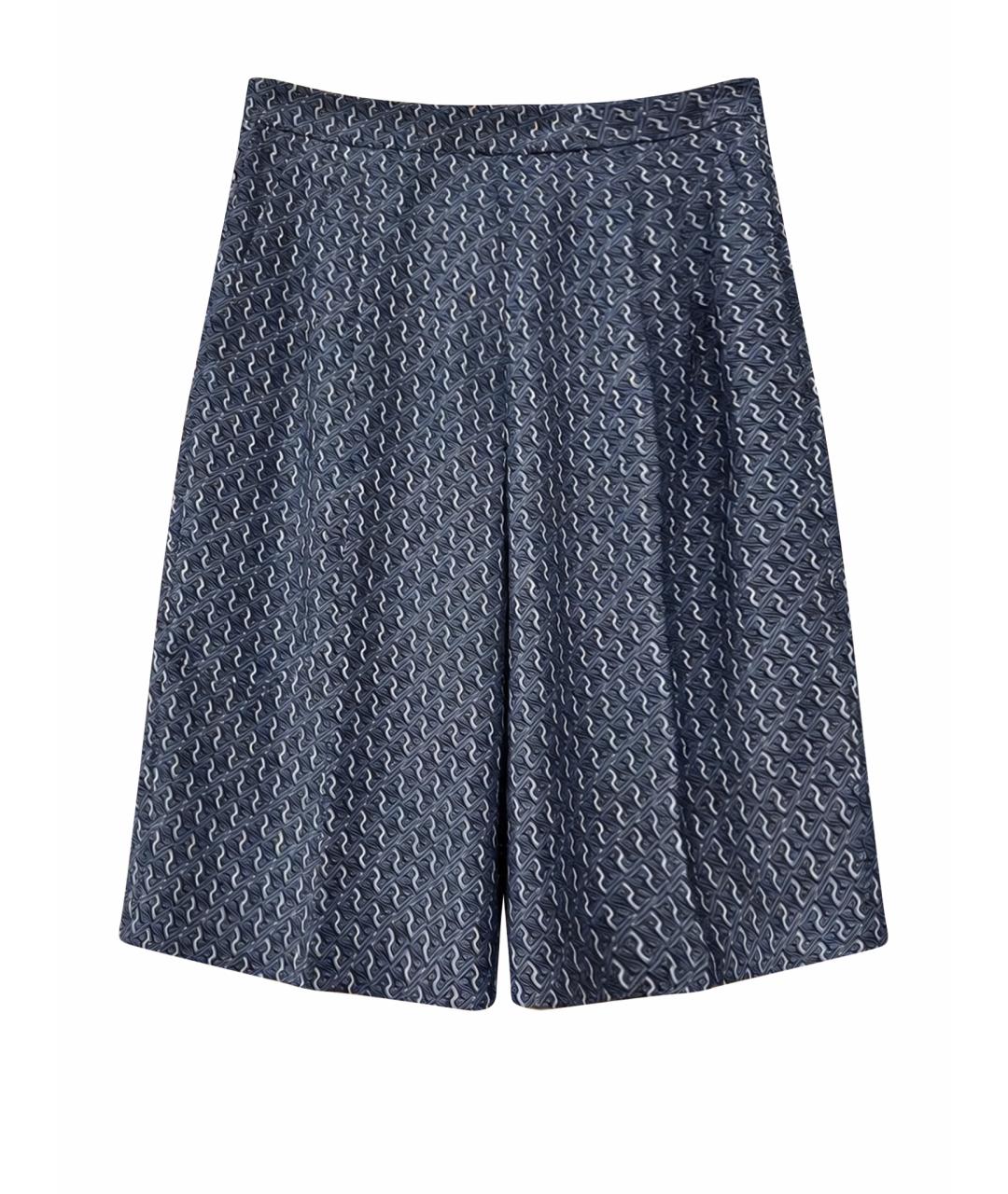 ICEBERG Синие полиэстеровые шорты, фото 1