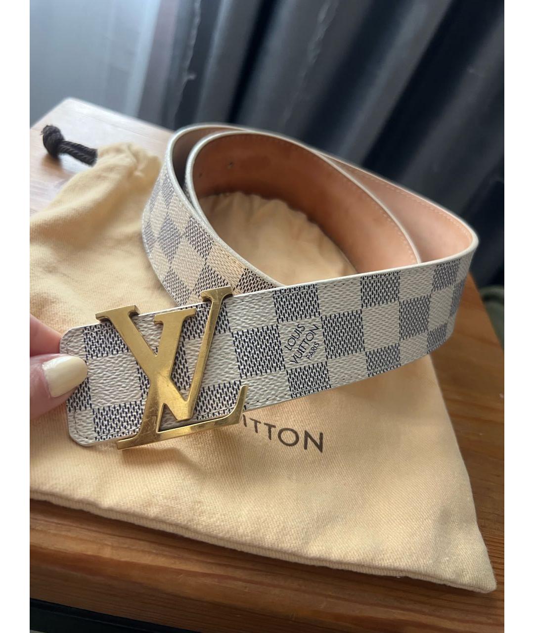 LOUIS VUITTON Белый ремень, фото 5