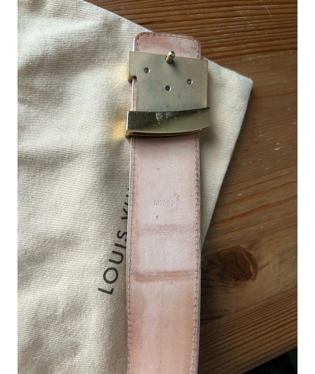 LOUIS VUITTON Белый ремень, фото 2