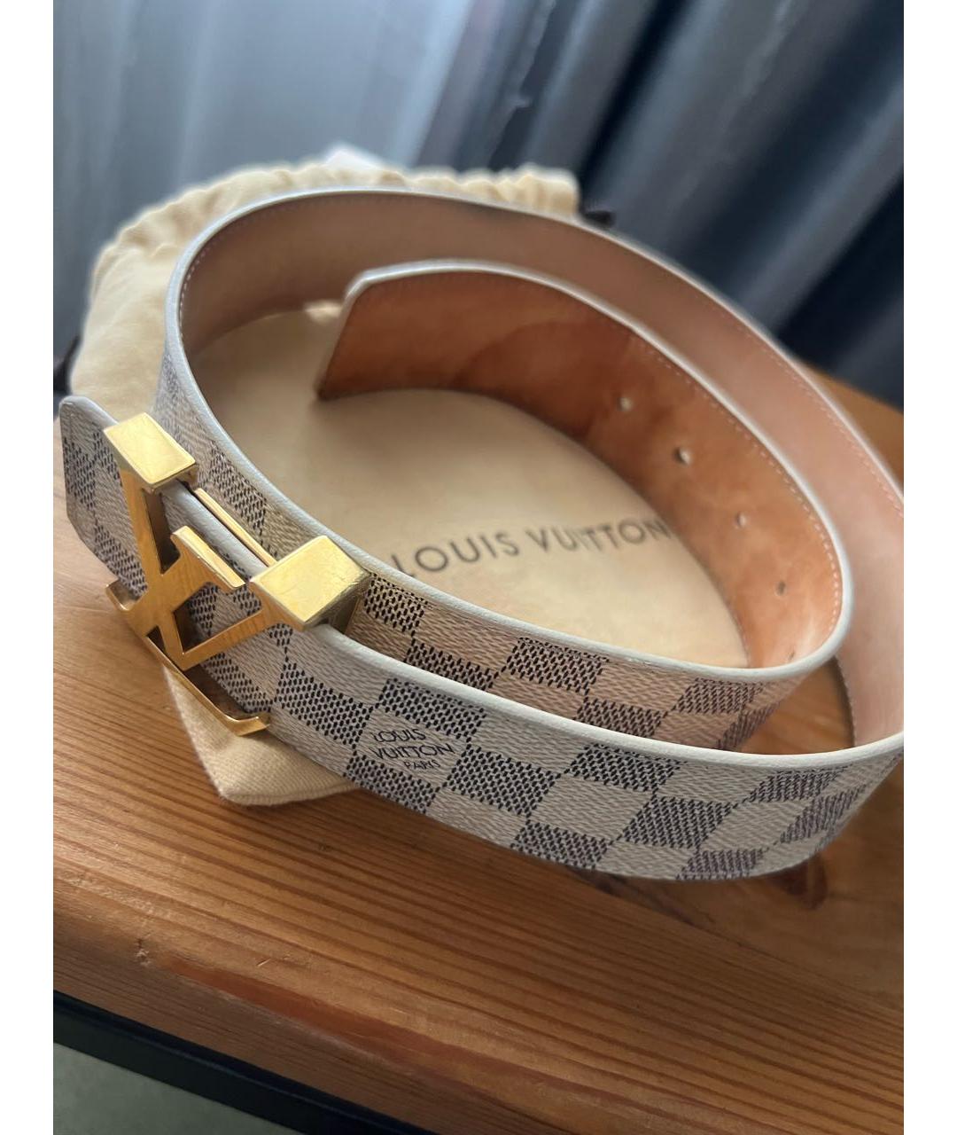 LOUIS VUITTON Белый ремень, фото 4