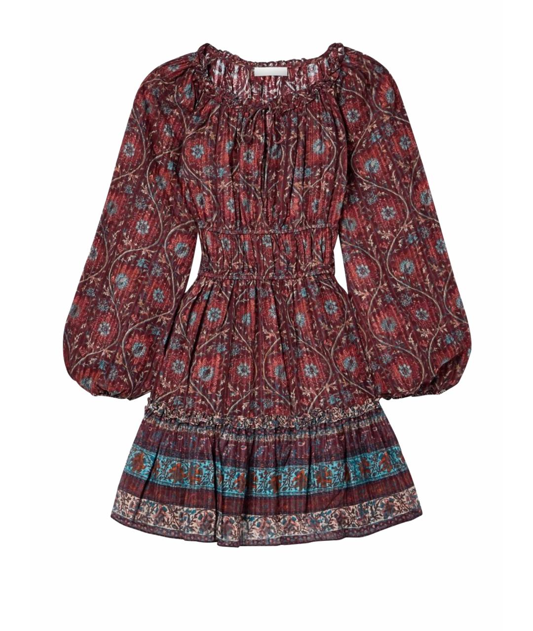 ULLA JOHNSON Мульти хлопковое повседневное платье, фото 1