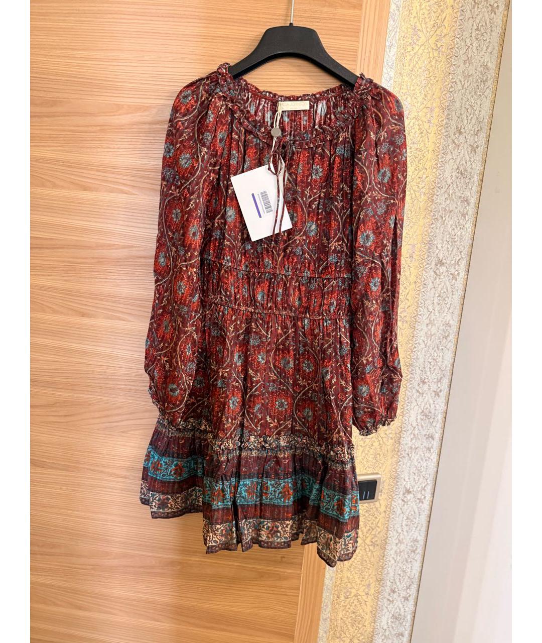 ULLA JOHNSON Мульти хлопковое повседневное платье, фото 6