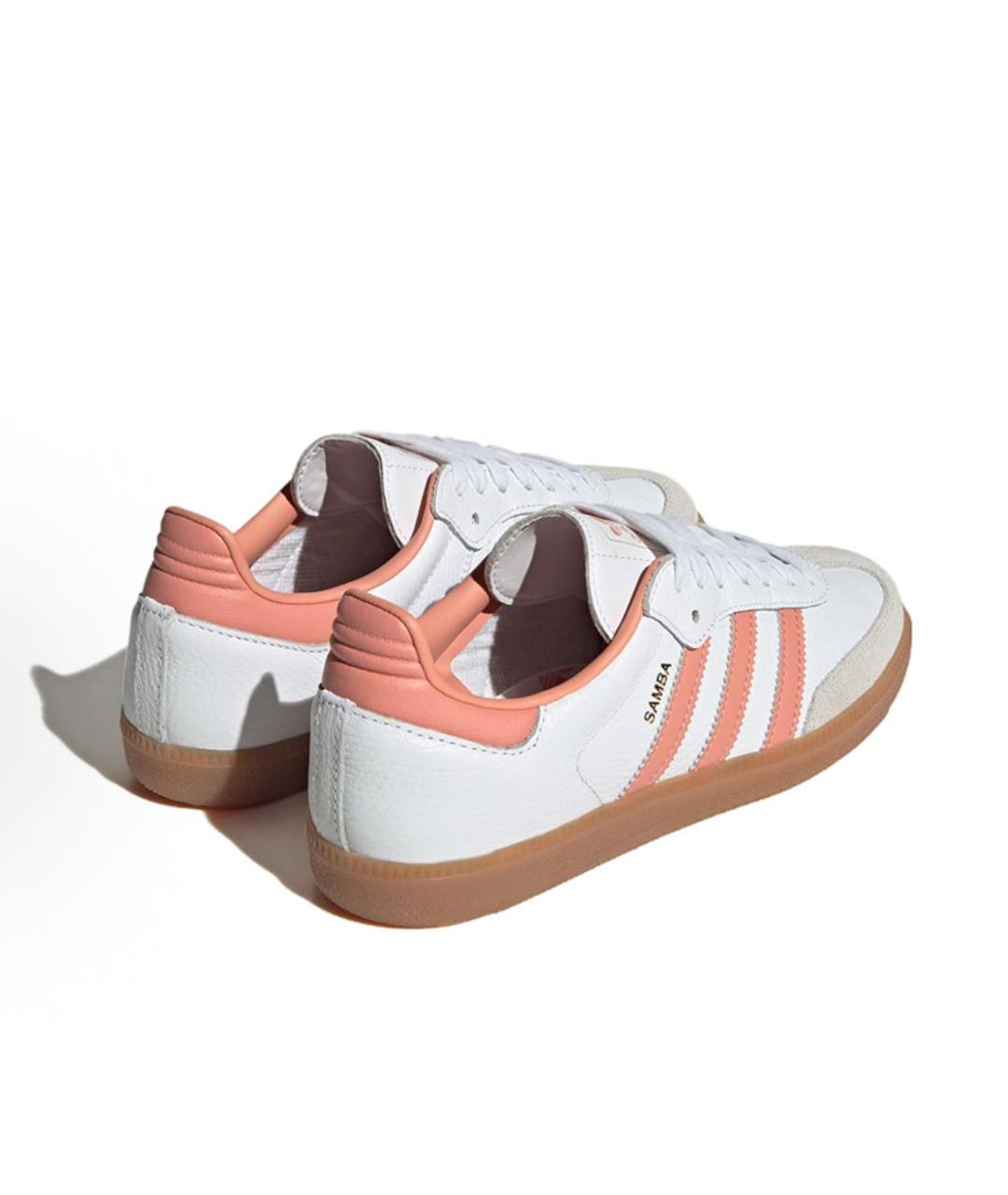 ADIDAS Оранжевое кожаные кроссовки, фото 4