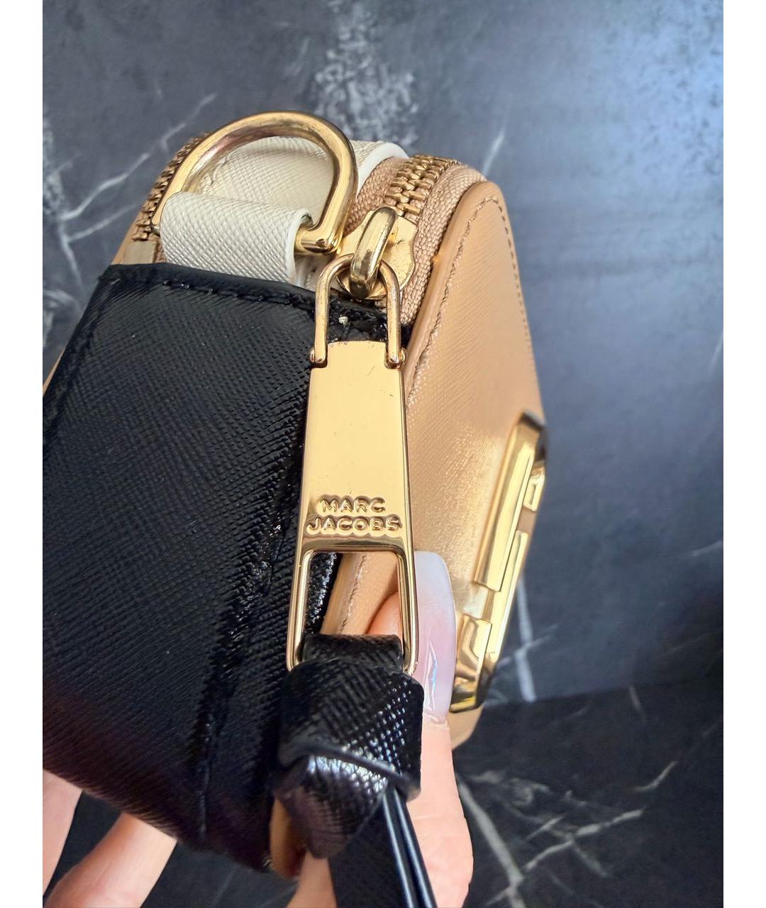 MARC JACOBS Бежевая кожаная сумка через плечо, фото 8