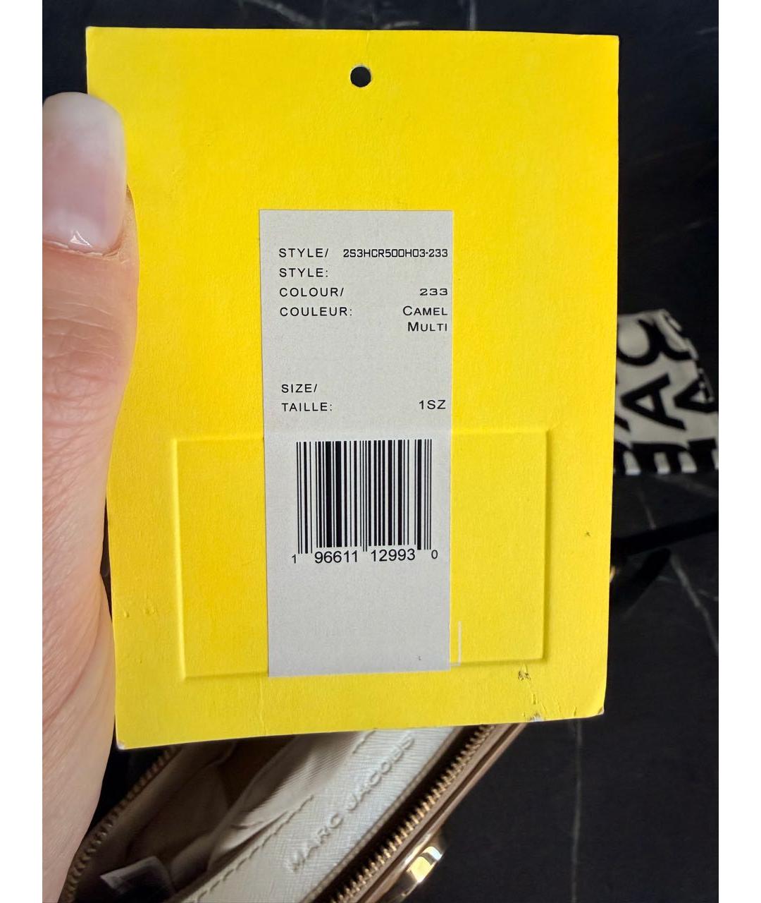 MARC JACOBS Бежевая кожаная сумка через плечо, фото 6