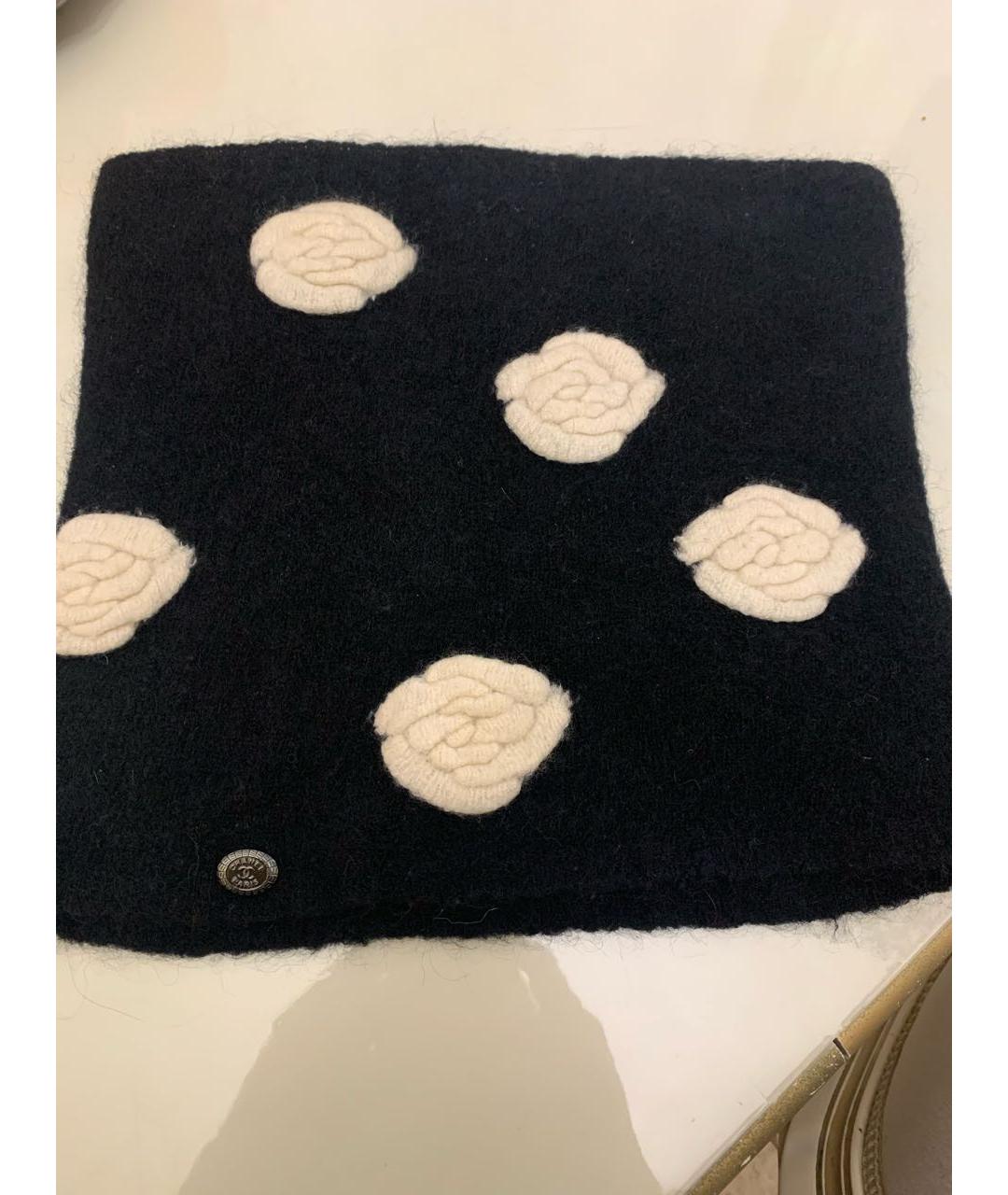 CHANEL Черный шерстяной воротник, фото 6