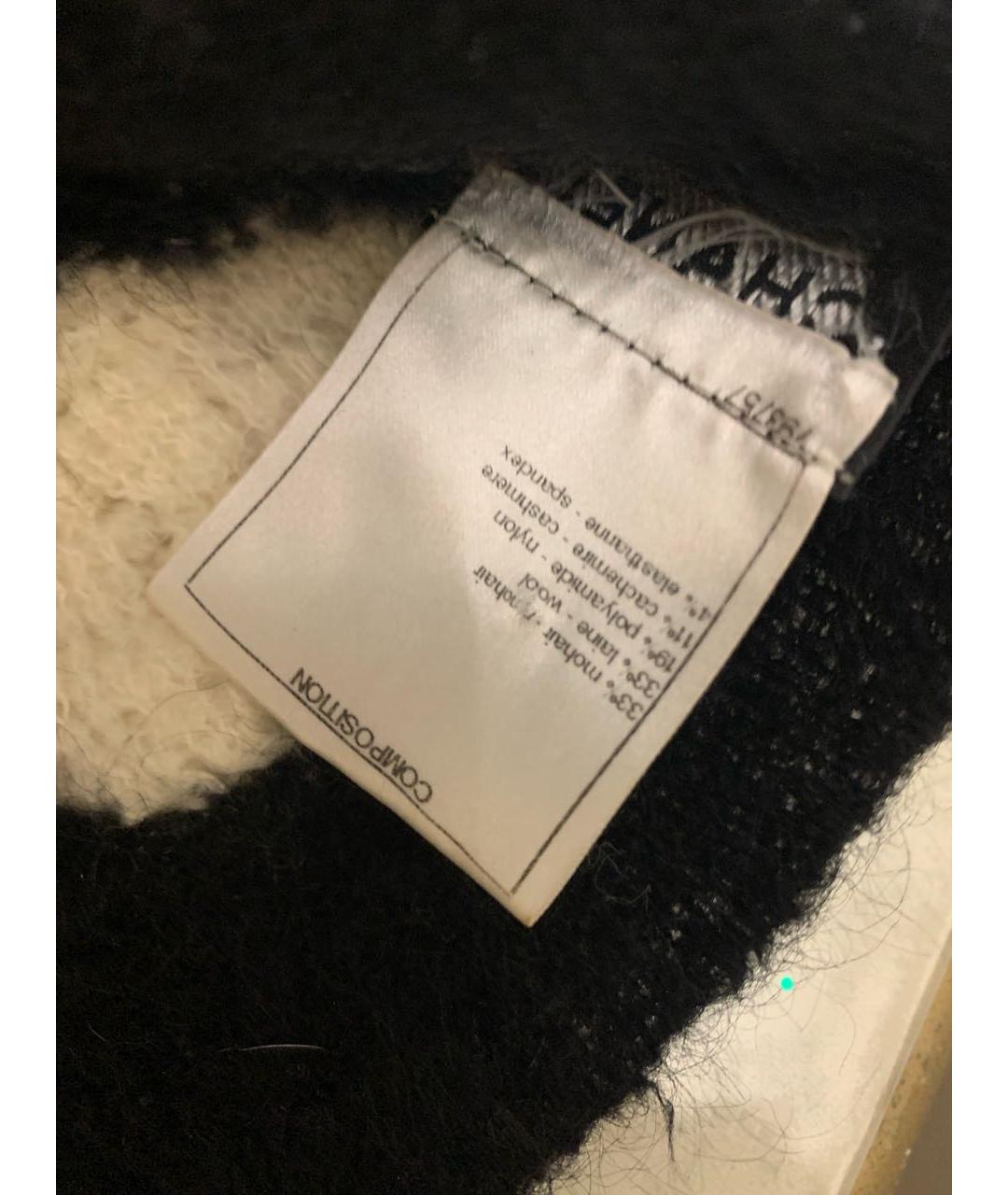 CHANEL Черный шерстяной воротник, фото 3