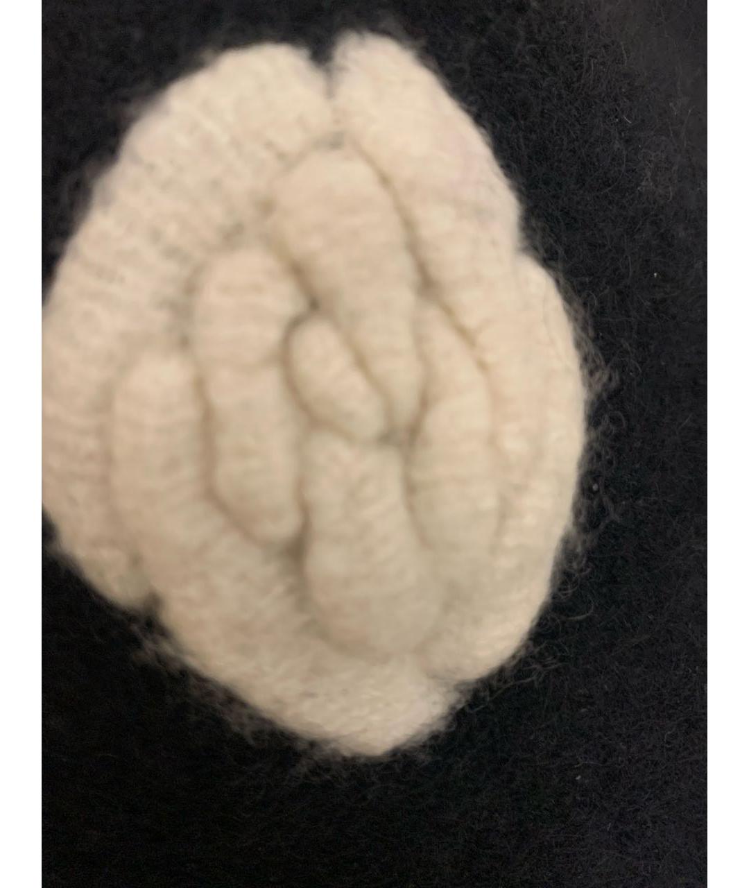 CHANEL Черный шерстяной воротник, фото 5