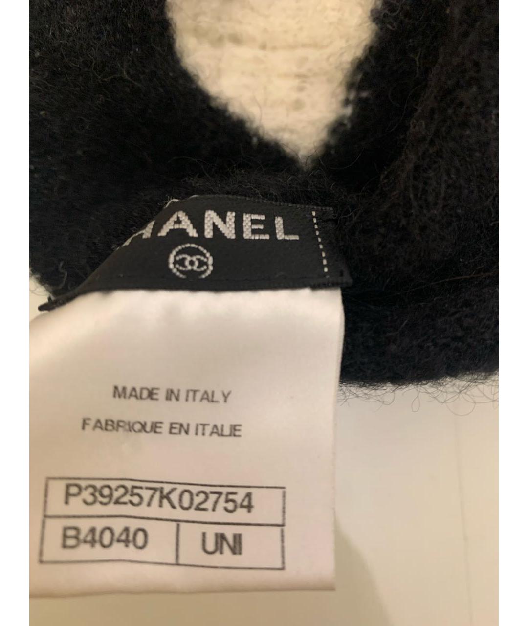 CHANEL Черный шерстяной воротник, фото 4