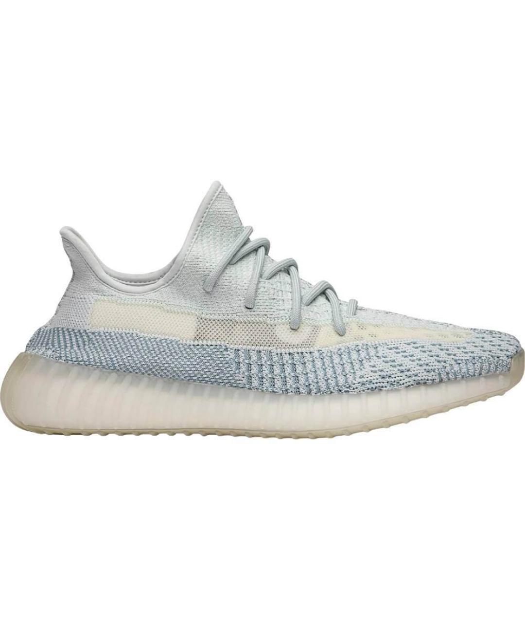 ADIDAS YEEZY Голубые текстильные низкие кроссовки / кеды, фото 7