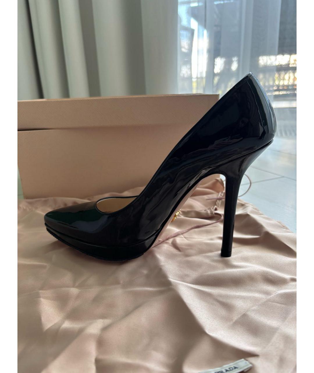 PRADA Черные туфли из лакированной кожи, фото 5