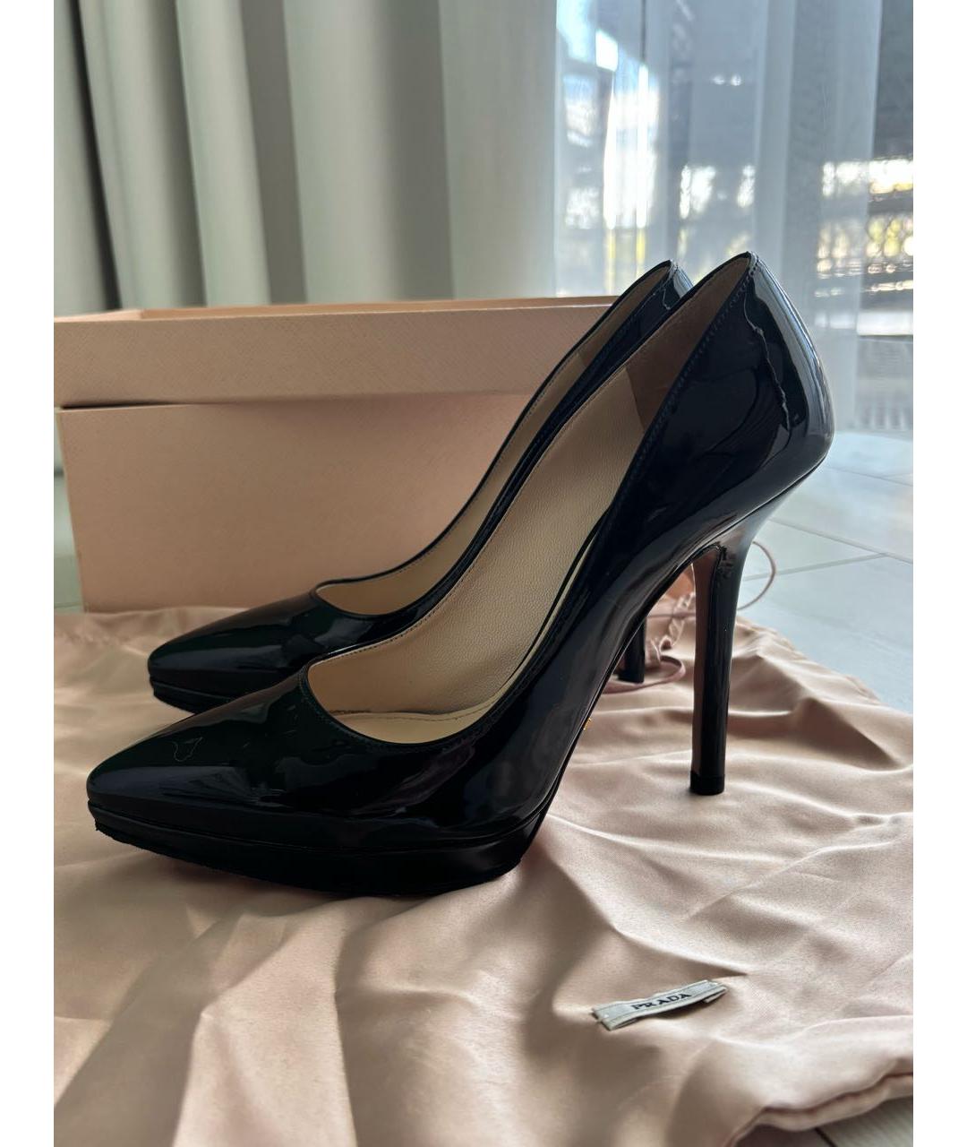 PRADA Черные туфли из лакированной кожи, фото 7