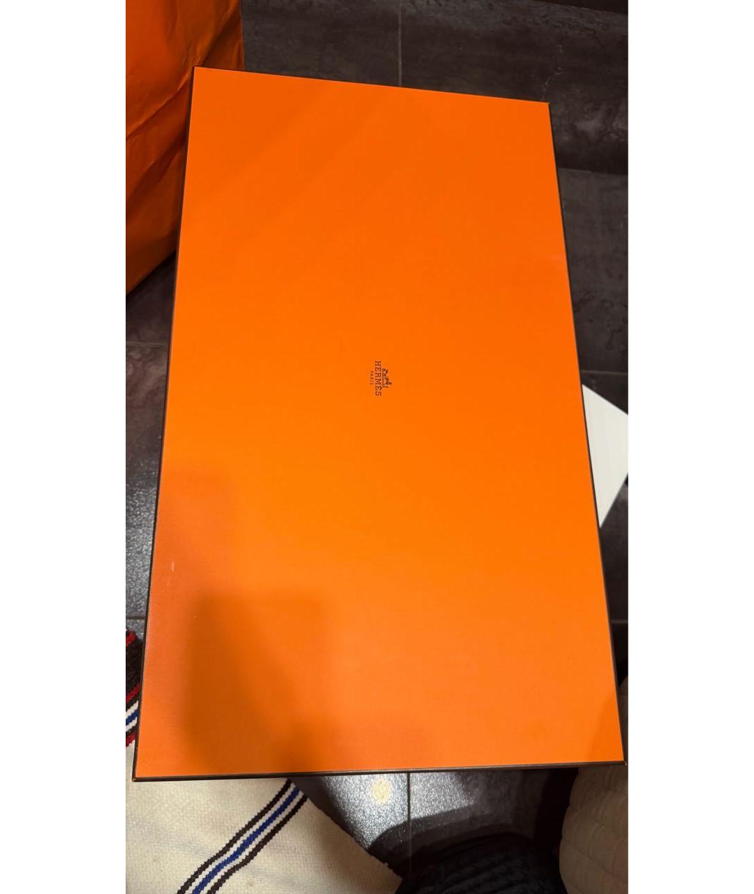 HERMES Бежевые кожаные сапоги, фото 4