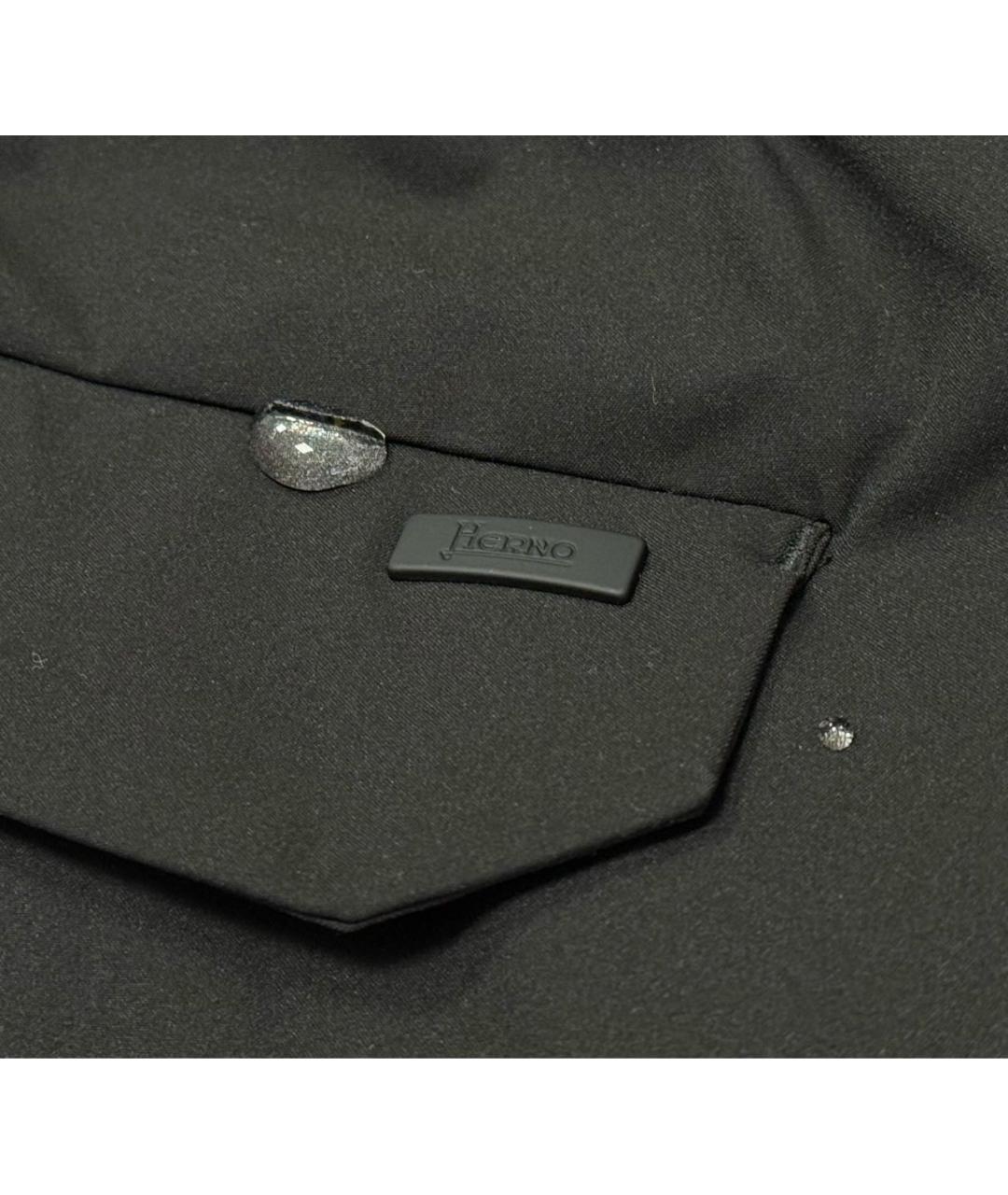 HERNO Черные полиэстеровые повседневные брюки, фото 5