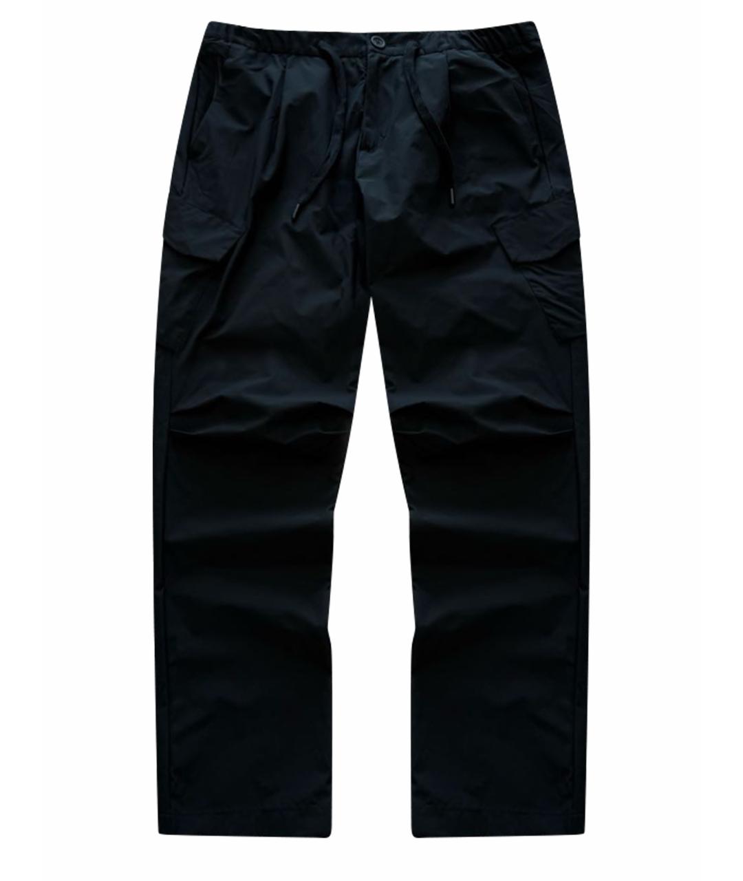 HERNO Черные полиэстеровые повседневные брюки, фото 1