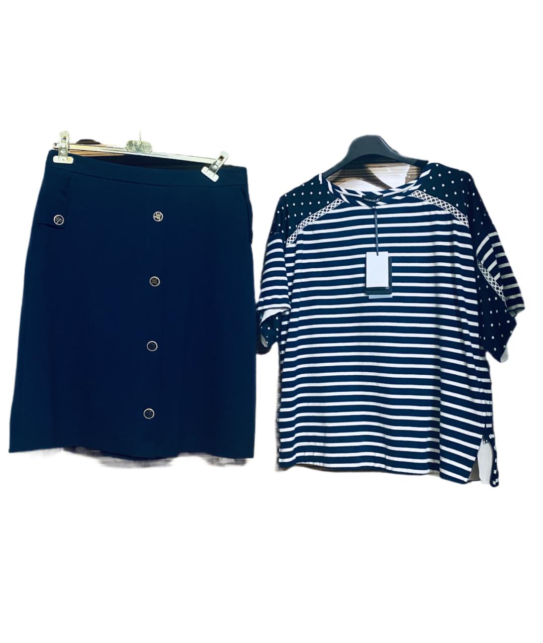 ERMANNO SCERVINO Синий вискозный костюм с юбками, фото 7