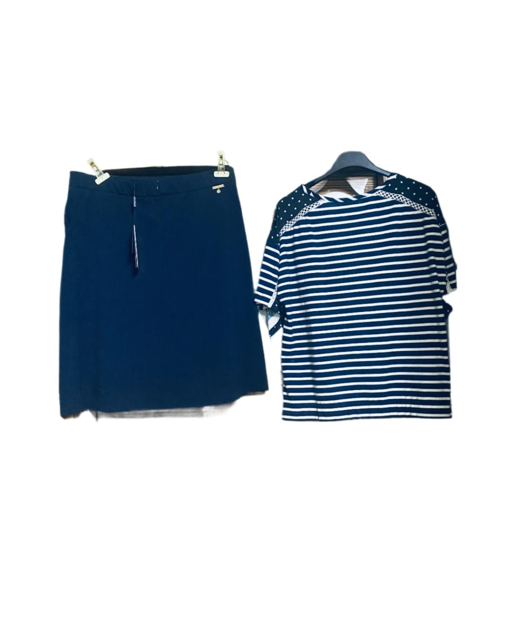 ERMANNO SCERVINO Синий вискозный костюм с юбками, фото 2