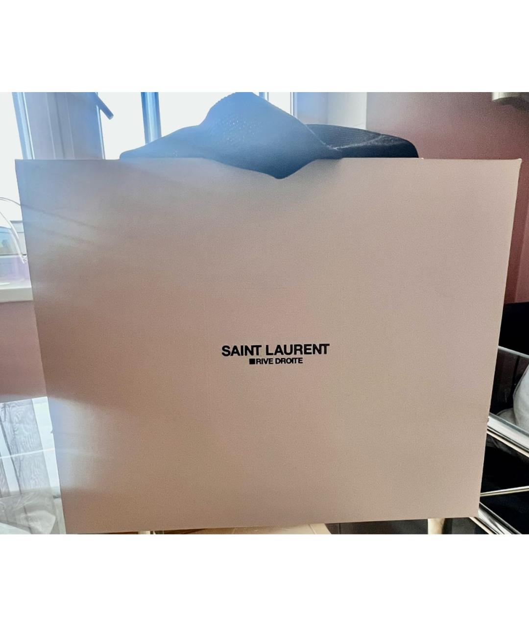 SAINT LAURENT Черная сумка тоут, фото 4