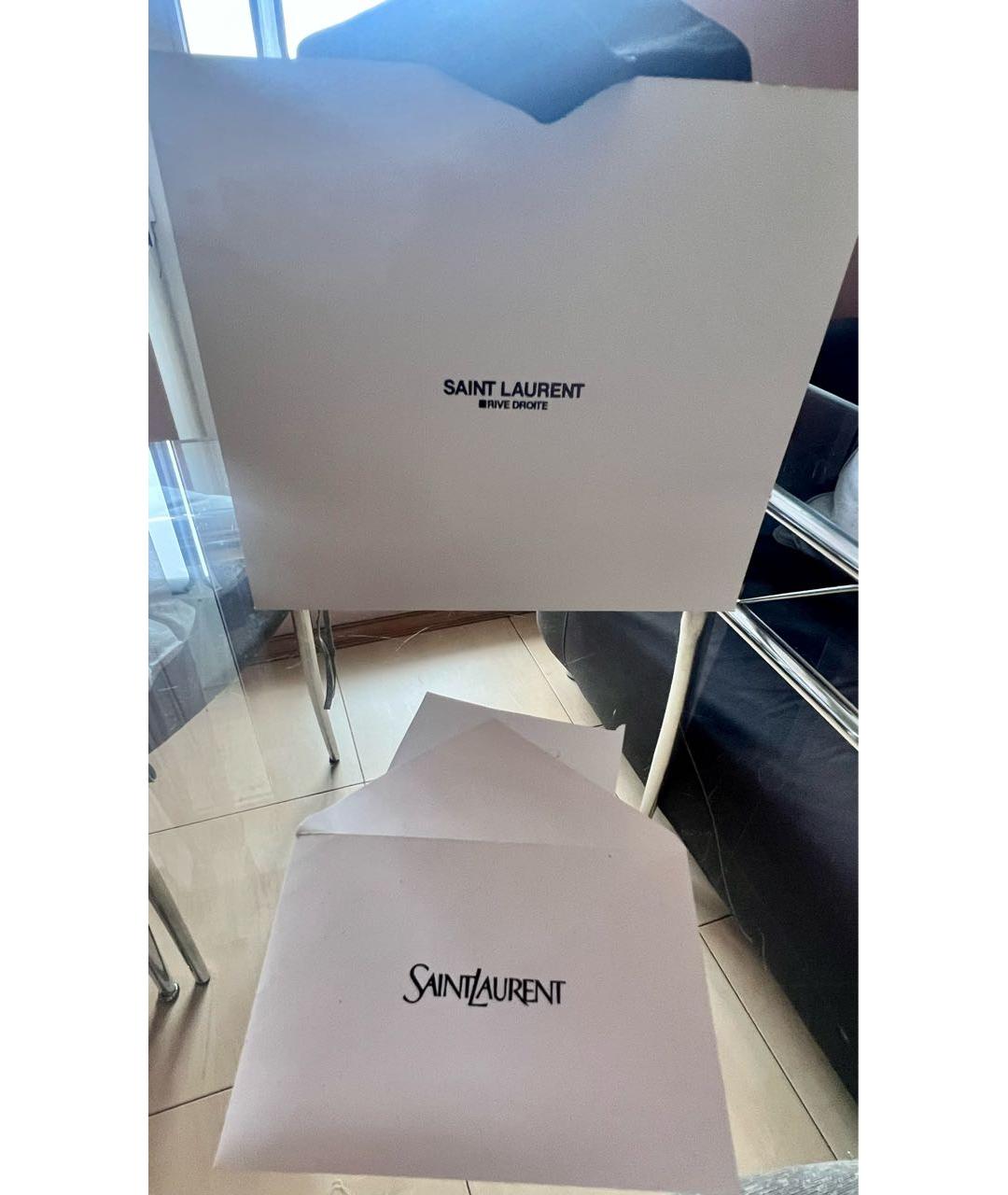 SAINT LAURENT Черная сумка тоут, фото 3