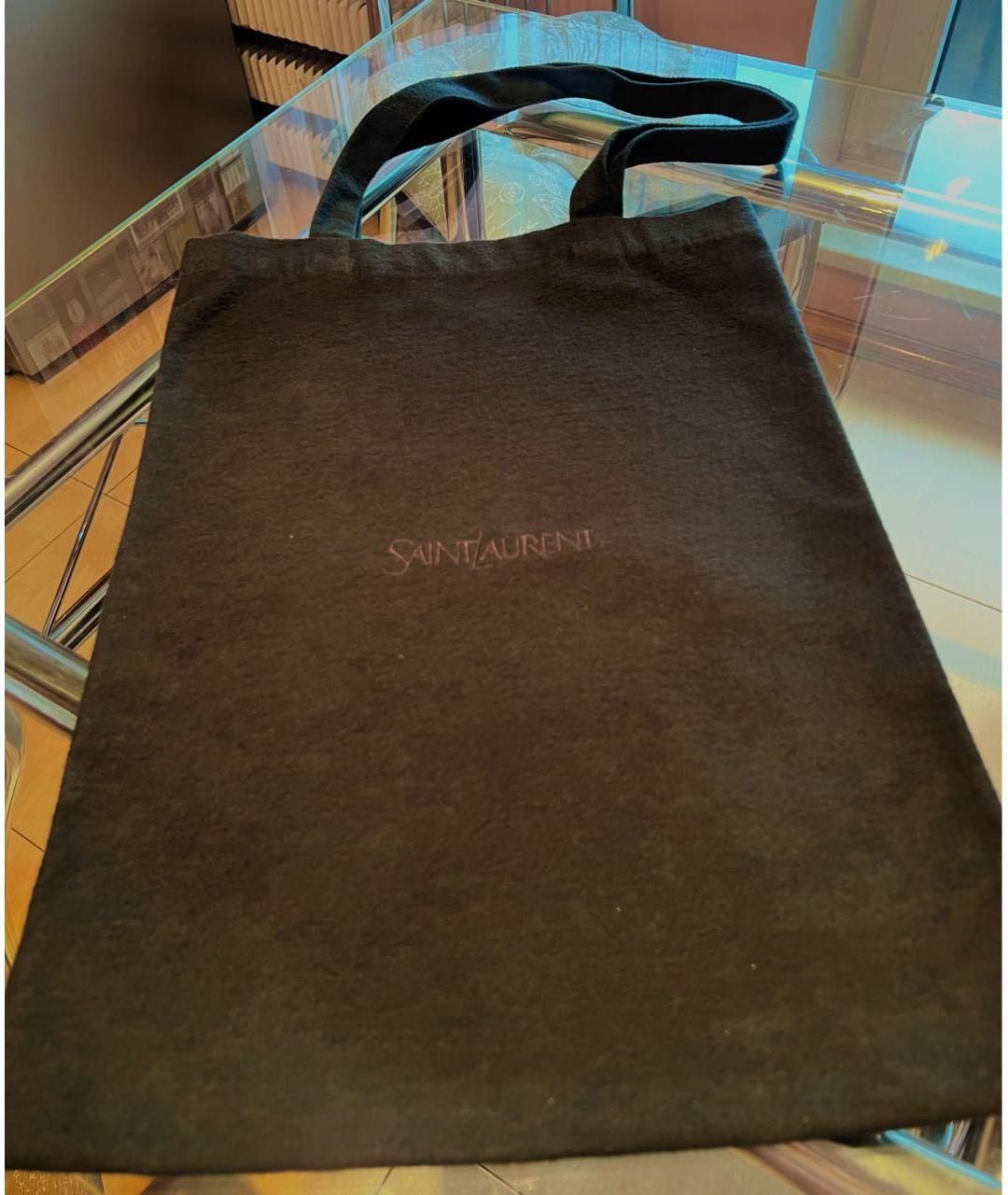 SAINT LAURENT Черная сумка тоут, фото 7