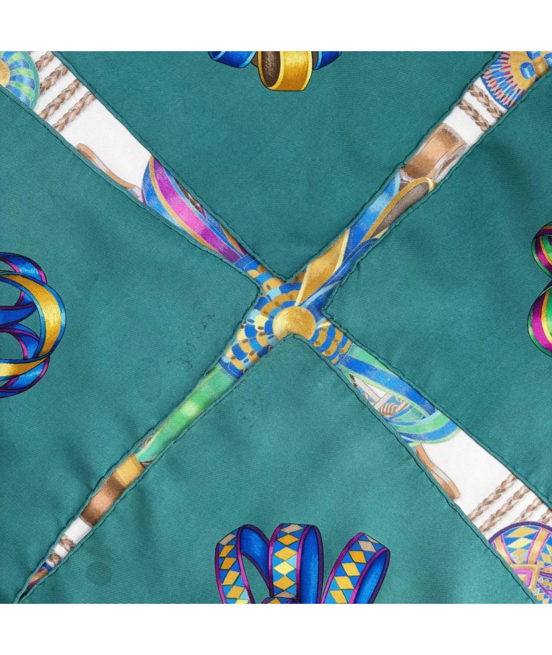 HERMES Мульти шелковый платок, фото 3