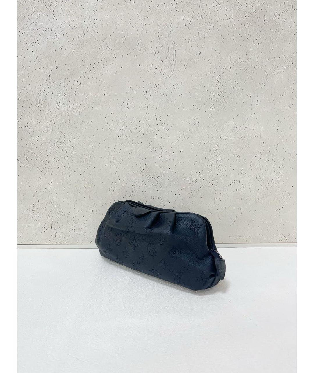LOUIS VUITTON Темно-синяя кожаная сумка через плечо, фото 4