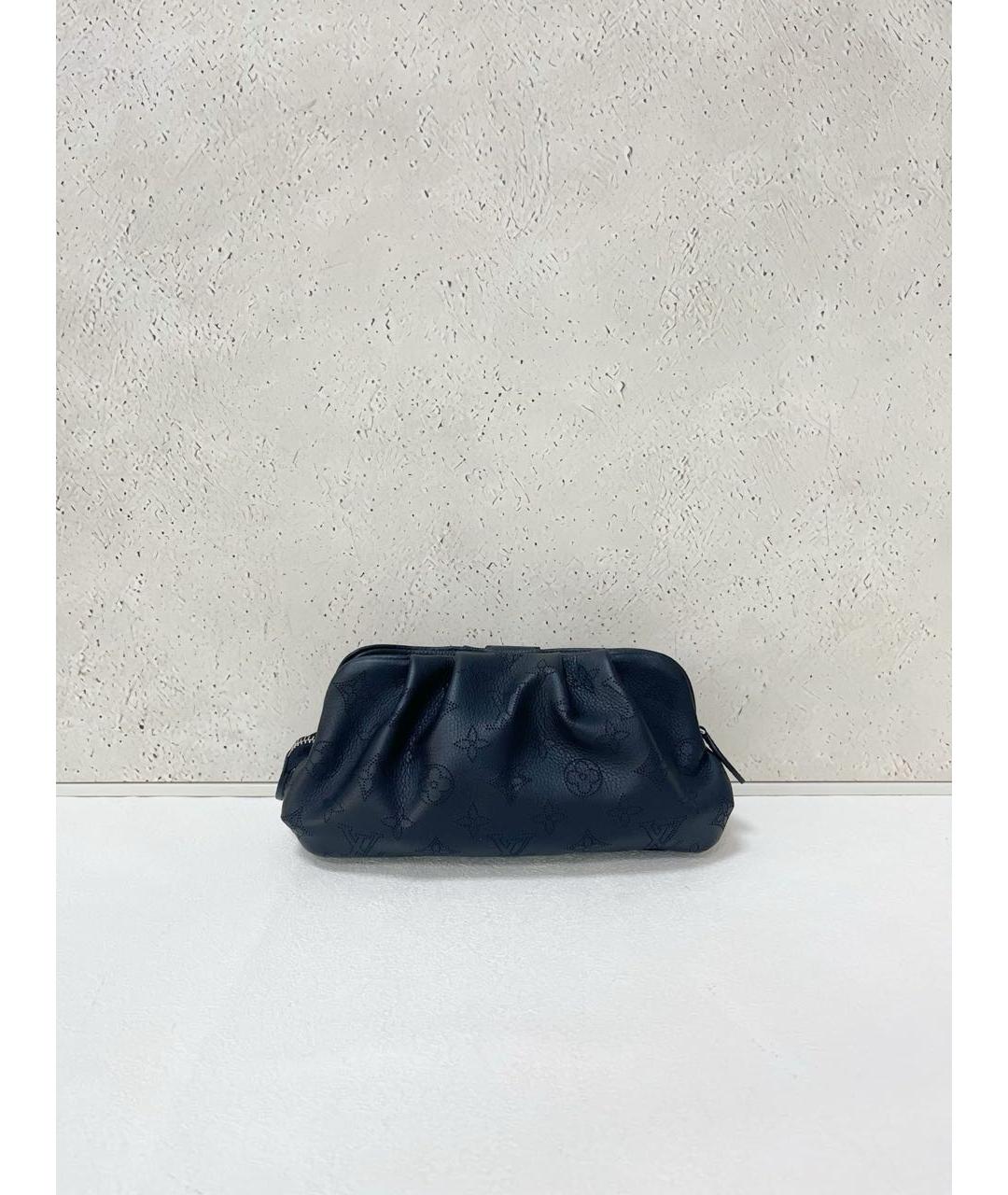 LOUIS VUITTON Темно-синяя кожаная сумка через плечо, фото 3