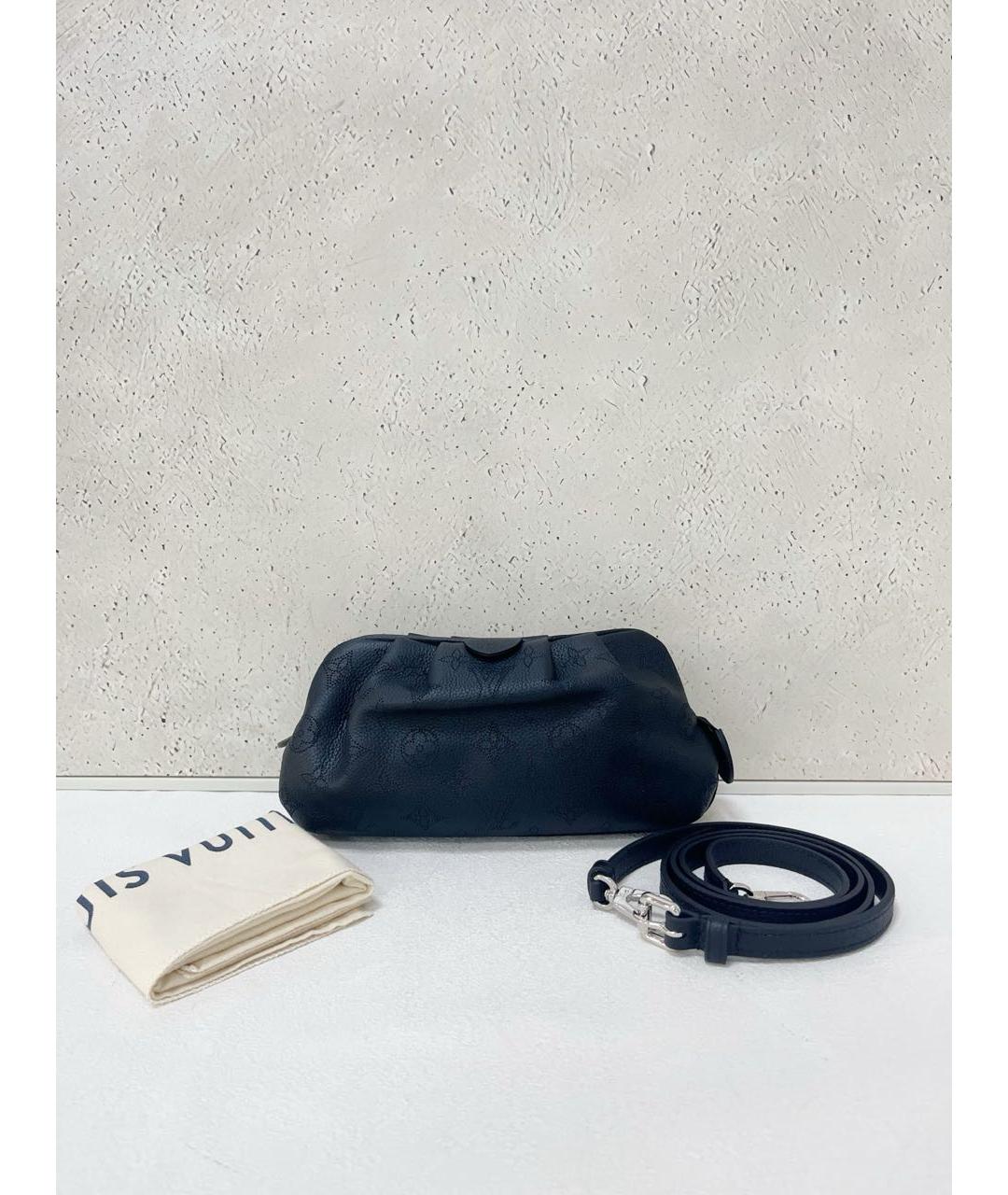 LOUIS VUITTON Темно-синяя кожаная сумка через плечо, фото 2