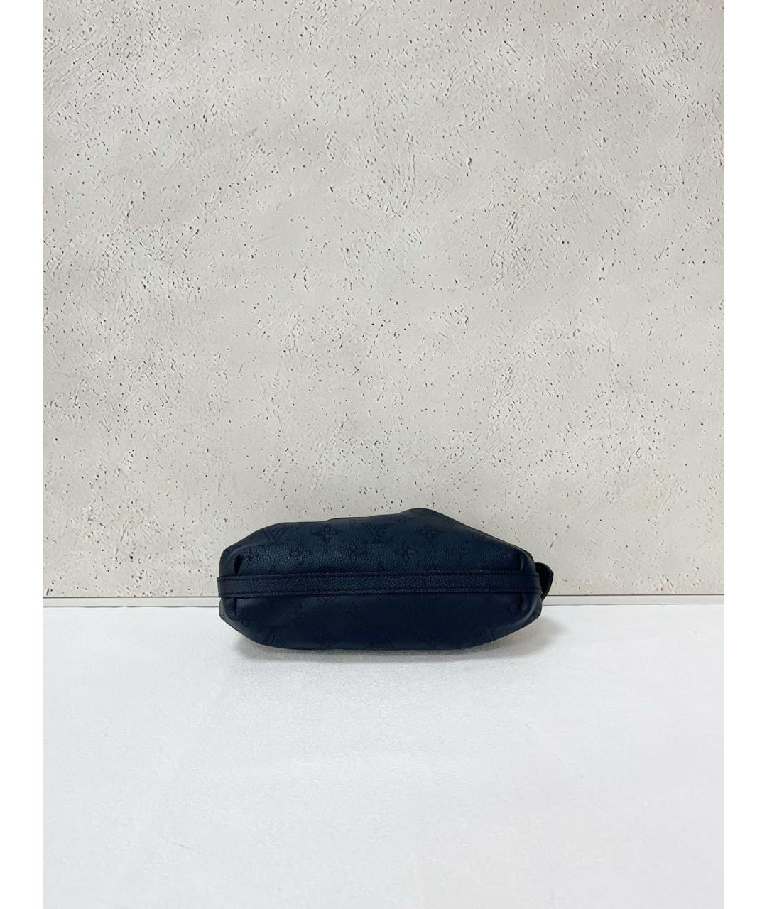 LOUIS VUITTON Темно-синяя кожаная сумка через плечо, фото 6