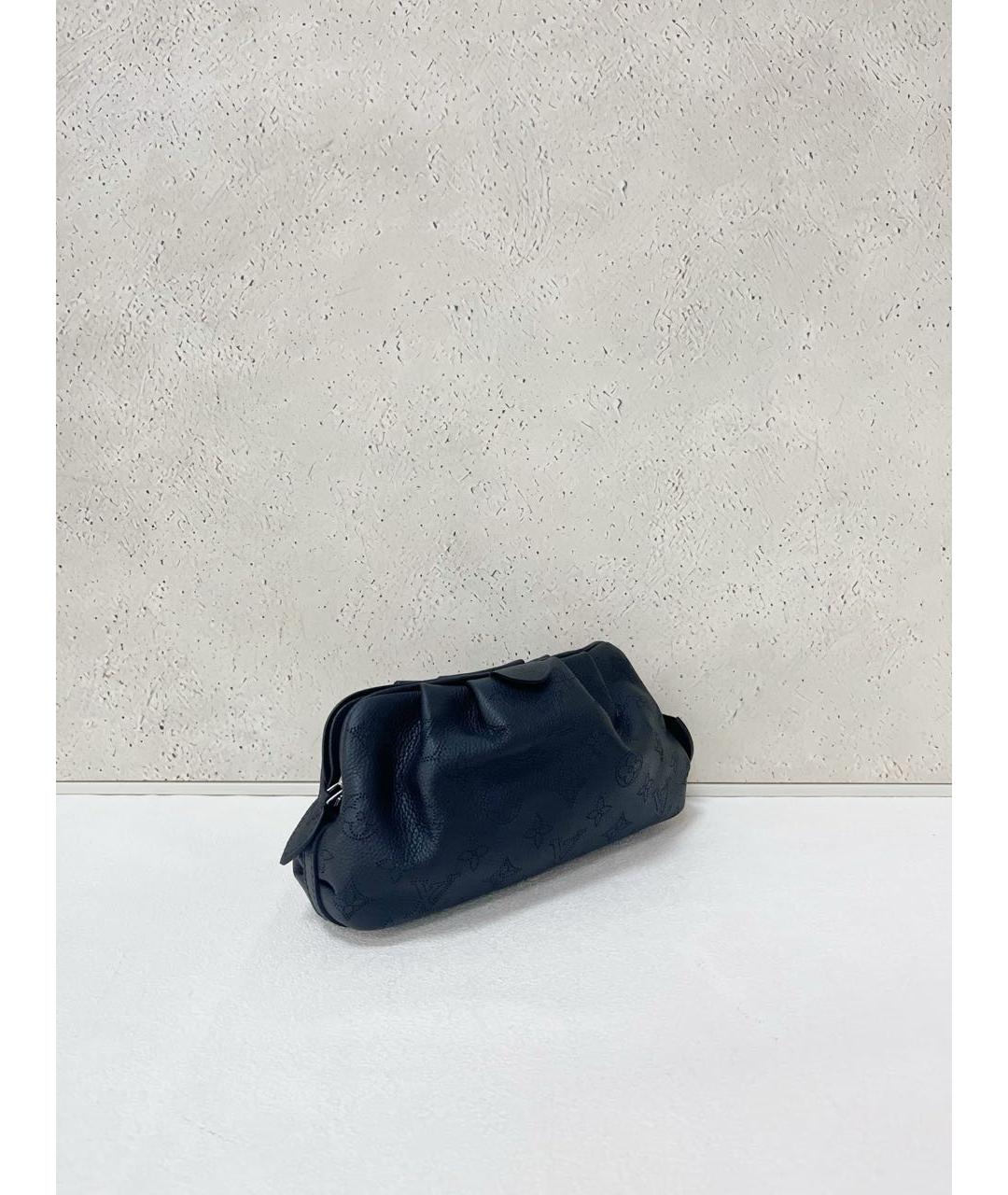LOUIS VUITTON Темно-синяя кожаная сумка через плечо, фото 5