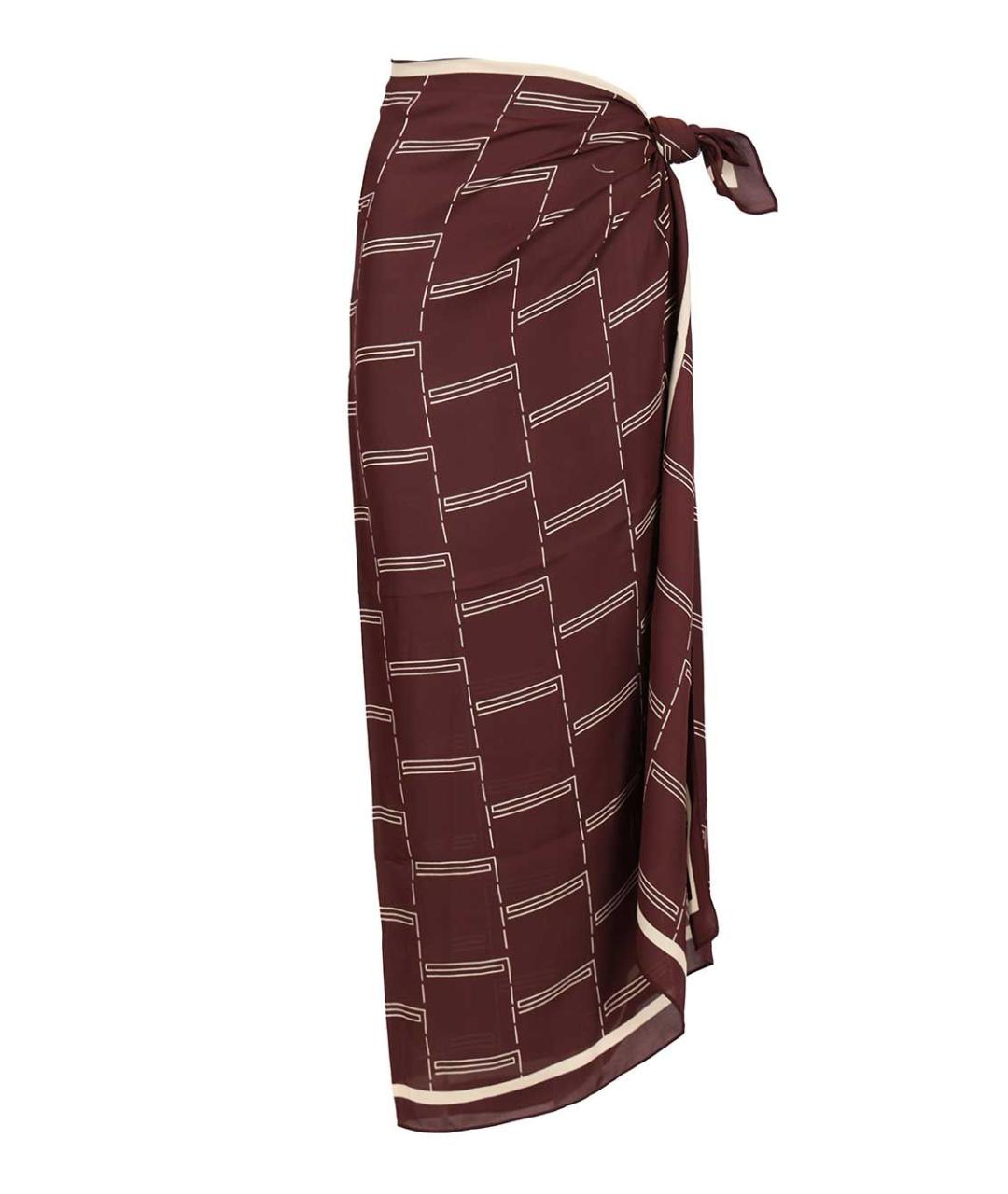 MATTEAU Мульти шелковая юбка миди, фото 1