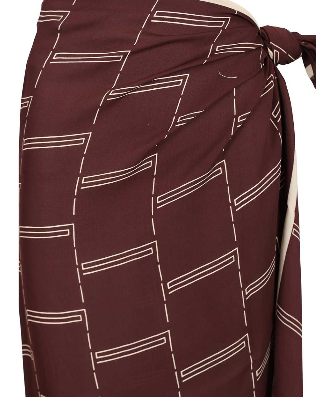 MATTEAU Мульти шелковая юбка миди, фото 4