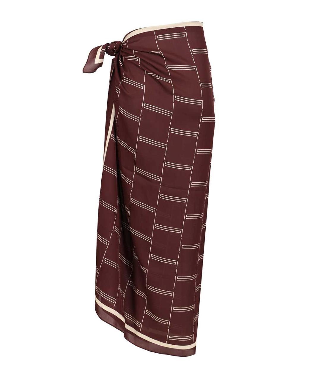 MATTEAU Мульти шелковая юбка миди, фото 2