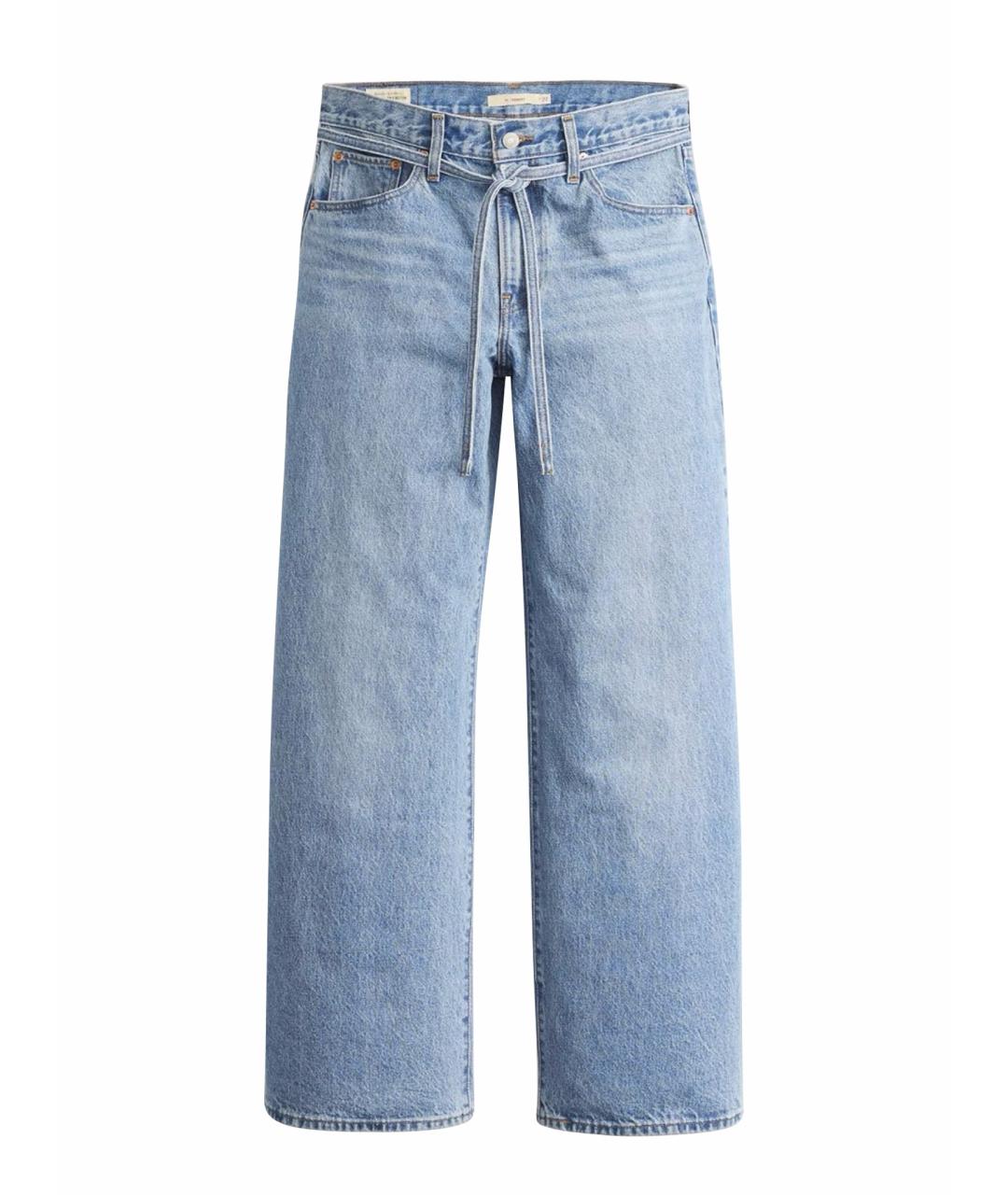 LEVI'S Синие хлопковые прямые джинсы, фото 1